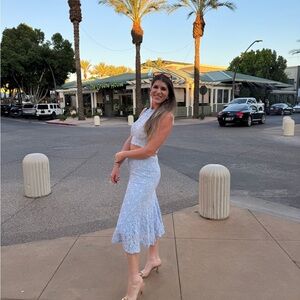 Free people light blue matching set